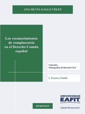 cover image of Los reconocimientos de complacencia en el Derecho Común español